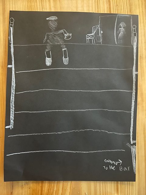 Chloe's drawing , what she saw at Moon River.  Computer saved as IMG-7666